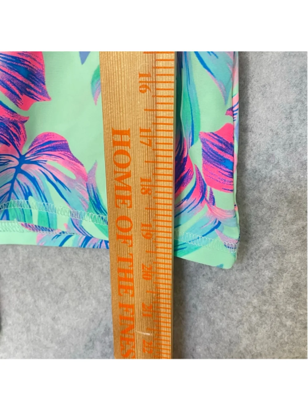 Girls XL 14 Tropical Athletic Top Bright Floral Athleisure Summer #AA